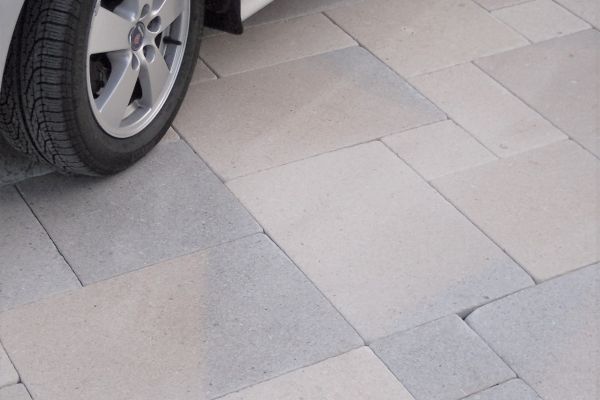 seahaze-mix limestone large pavers driveway