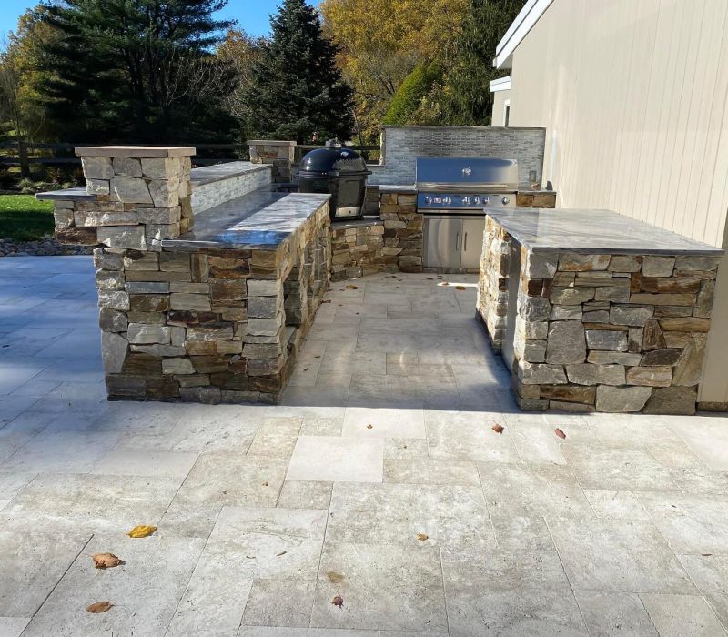 buceto limestone patio paver outdoor kitchens