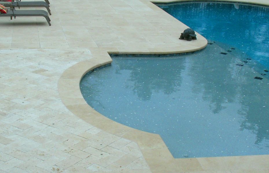 Travertine Pool Natural stone materials