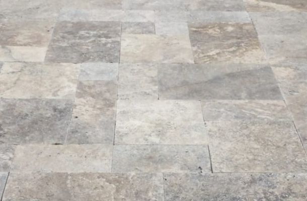 Lightly tumbled Silver Travertine Toadflax selection