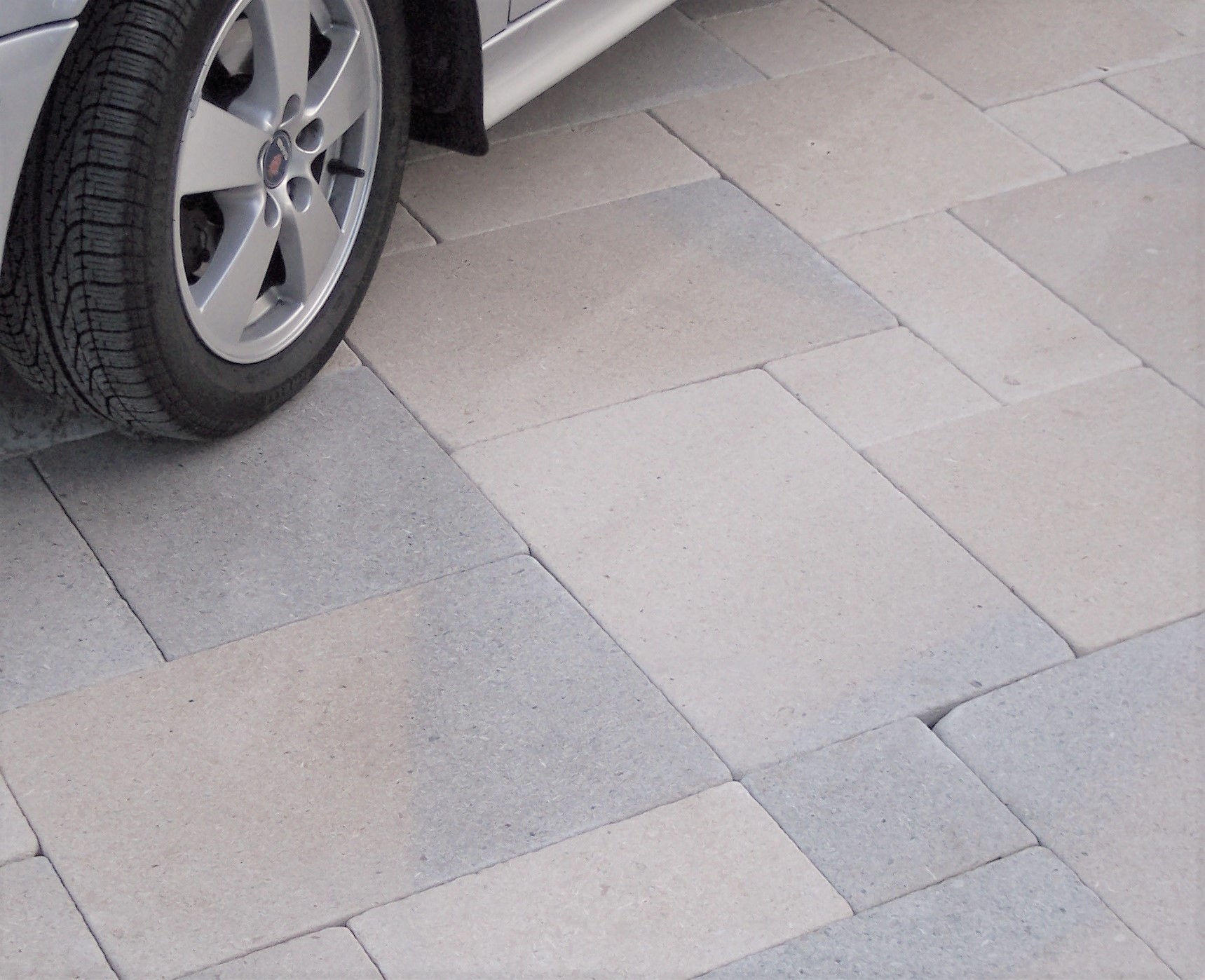 seahaze-mix limestone large pavers driveway