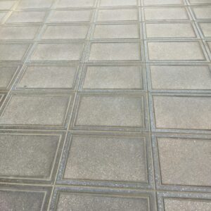 Grey Terrazzo (polished border, sandblasted center)