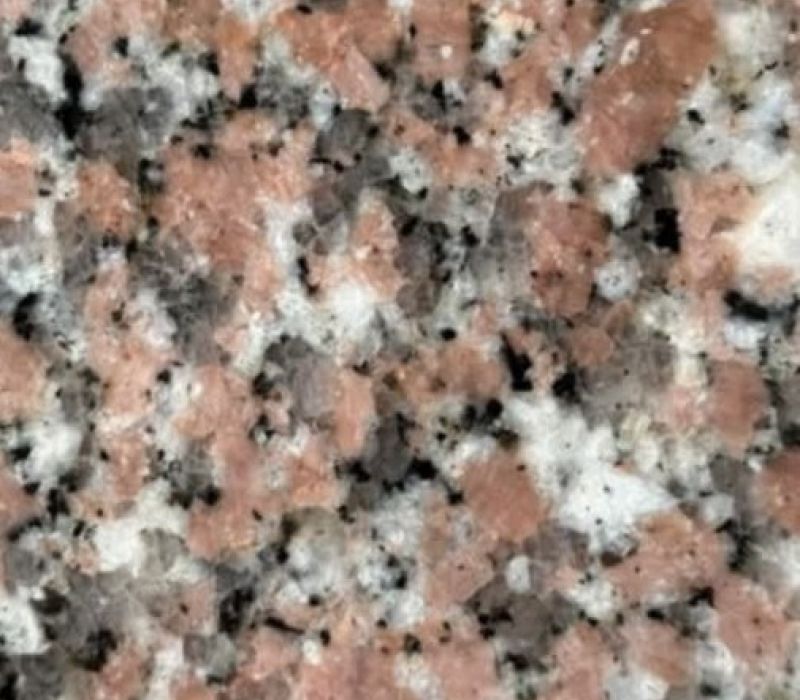 Tangier #16 reddish, black, and white speckled granite